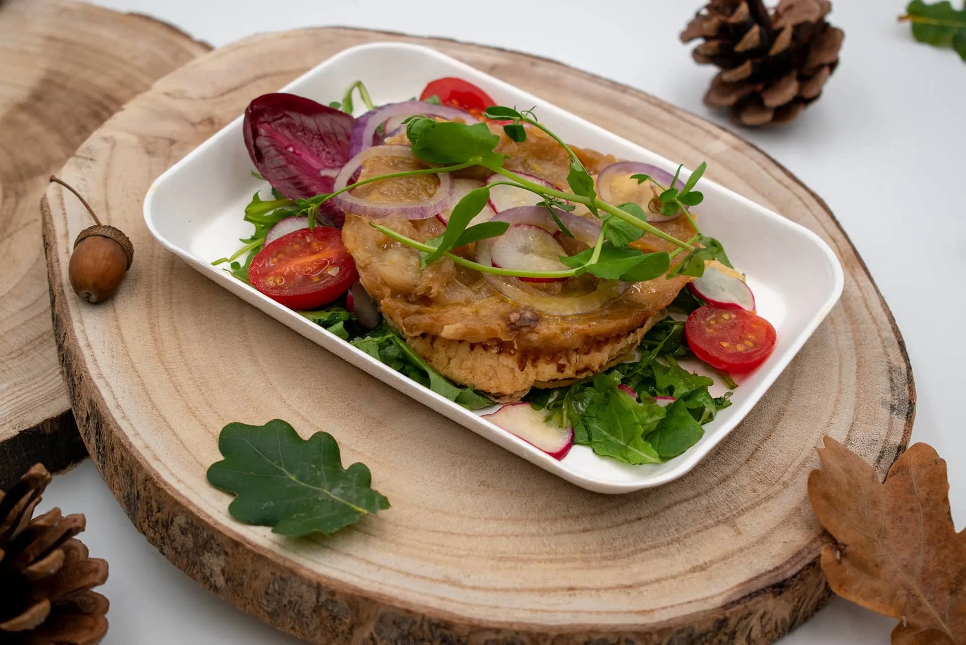 Tatin D Endive  Roquette Et Oignons Rouges Végé